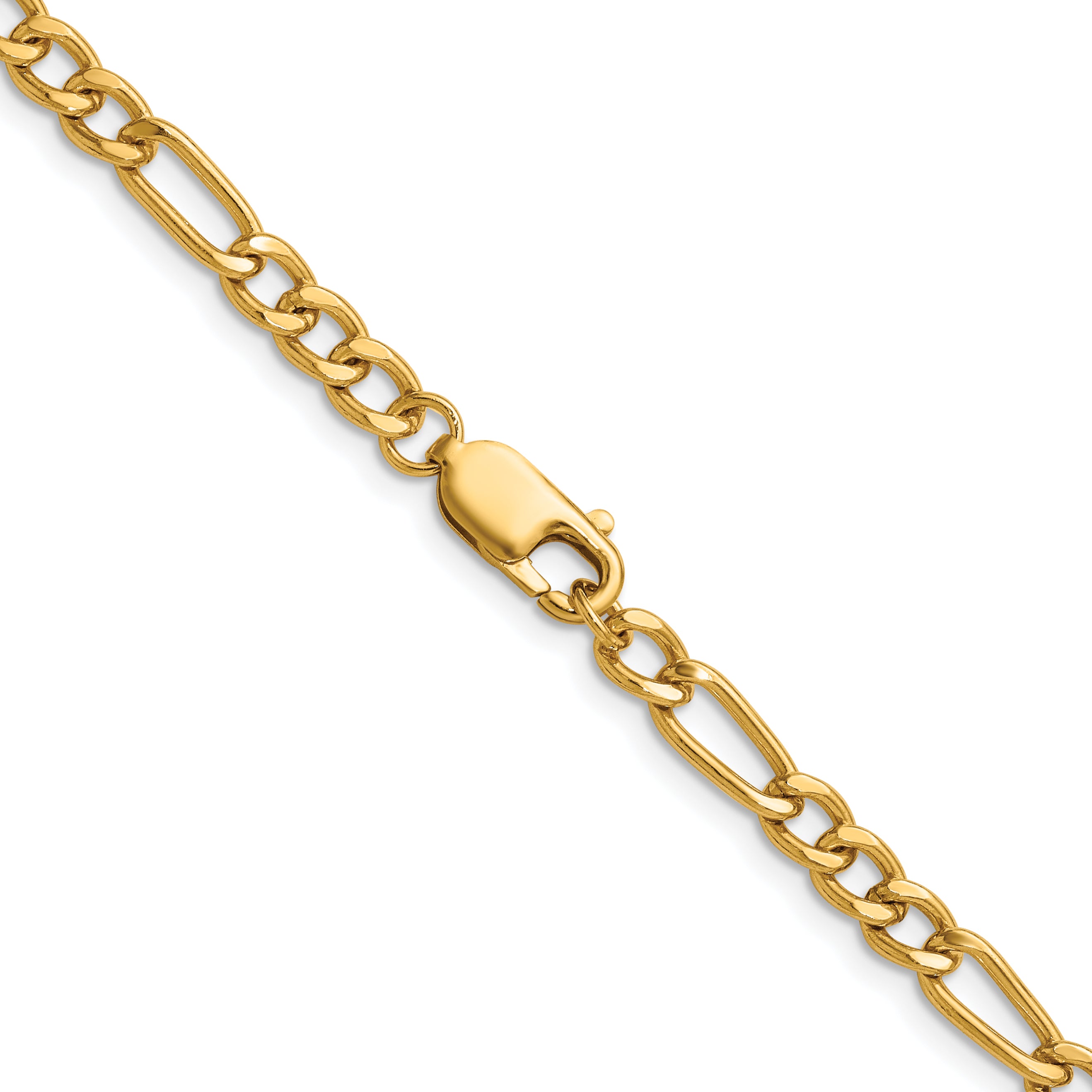14K Gold Filled Figaro Chain Necklace in 4.6mm Width - view 3