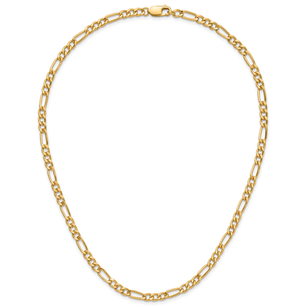 14K Gold Filled Figaro Chain Necklace in 4.6mm Width - view 5