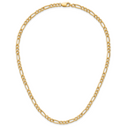 14K Gold Filled Figaro Chain Necklace in 4.6mm Width - view 5