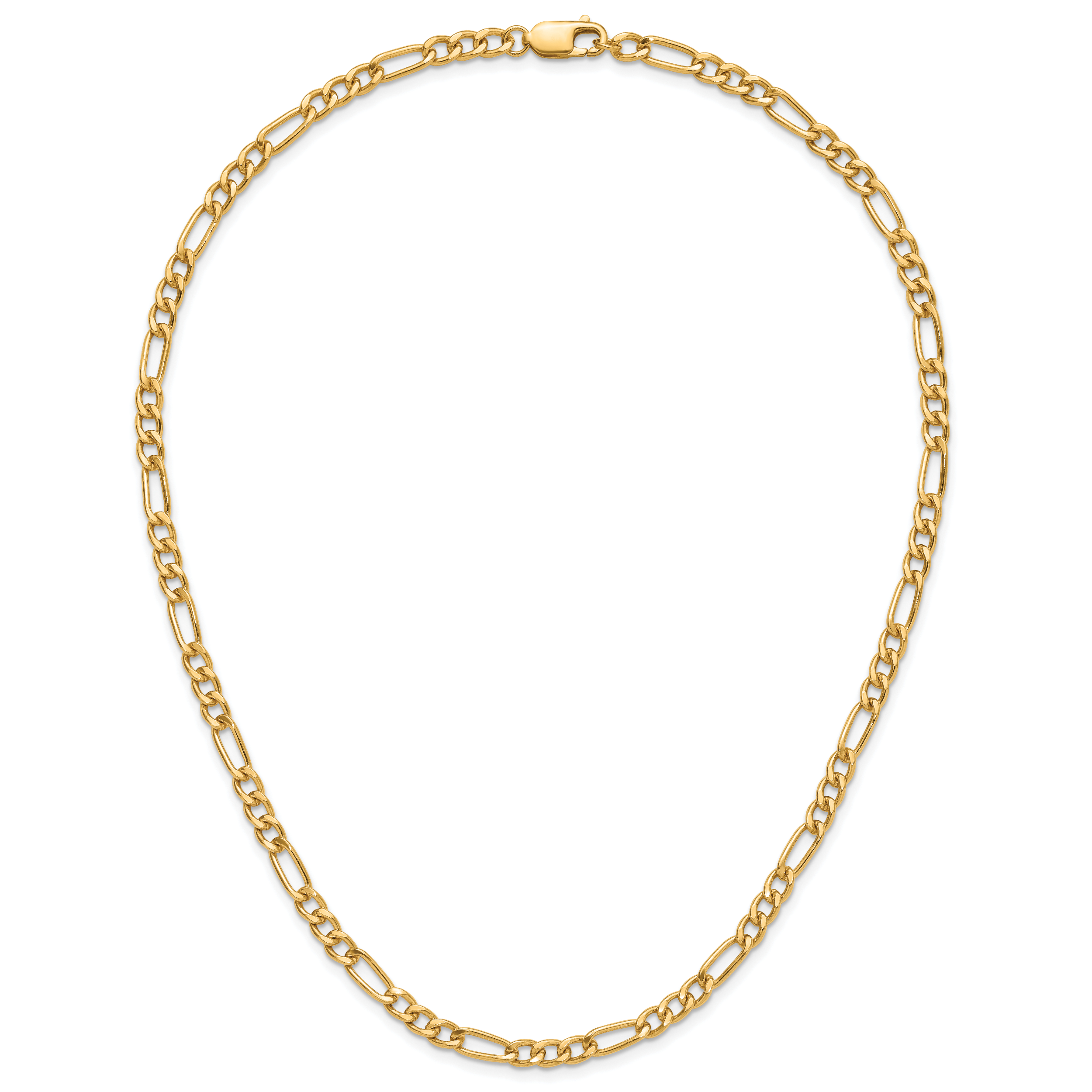 14K Gold Filled Figaro Chain Necklace in 4.6mm Width - view 5