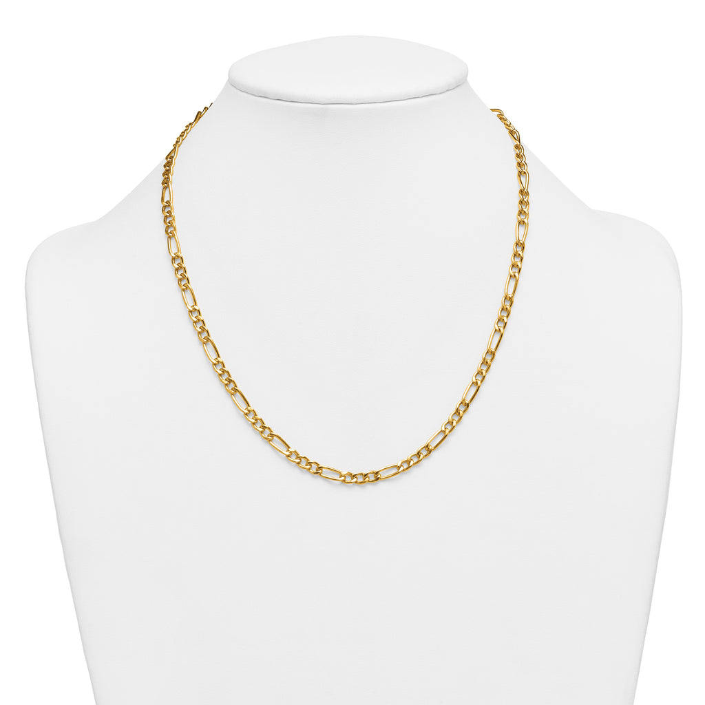 14K Gold Filled Figaro Chain Necklace in 4.6mm Width