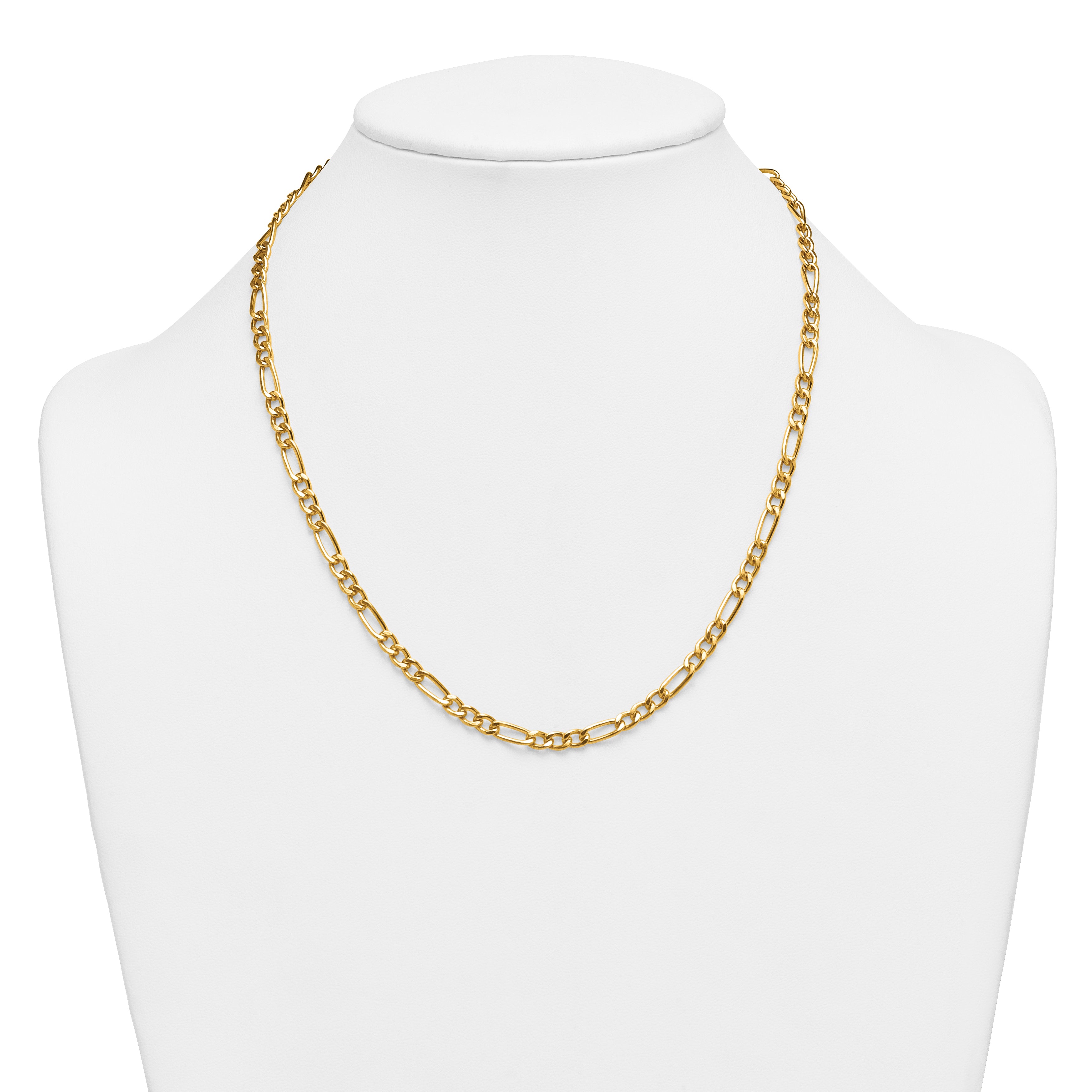 14K Gold Filled Figaro Chain Necklace in 4.6mm Width