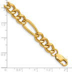 14K Gold Filled Heavy Figaro Chain Necklace in 7.75mm Width - view 6