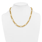 14K Gold Filled Heavy Figaro Chain Necklace in 7.75mm Width