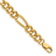 14K Gold Filled Heavy Figaro Chain Necklace in 7.75mm Width by Sophia Jewelers