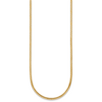 14K Gold Filled Herringbone Chain Necklace in 2.5mm Width - view 2