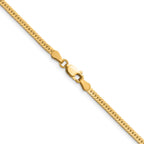 14K Gold Filled Herringbone Chain Necklace in 2.5mm Width - view 5