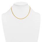 14K Gold Filled Herringbone Chain Necklace in 2.5mm Width - view 3