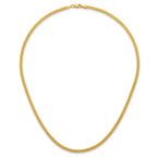 14K Gold Filled Herringbone Chain Necklace in 2.5mm Width - view 4