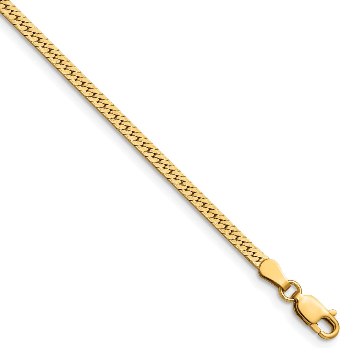Herringbone Chain Necklace in 14K Yellow Gold-Filled, 2.5mm - Sophia Jewelers Main image