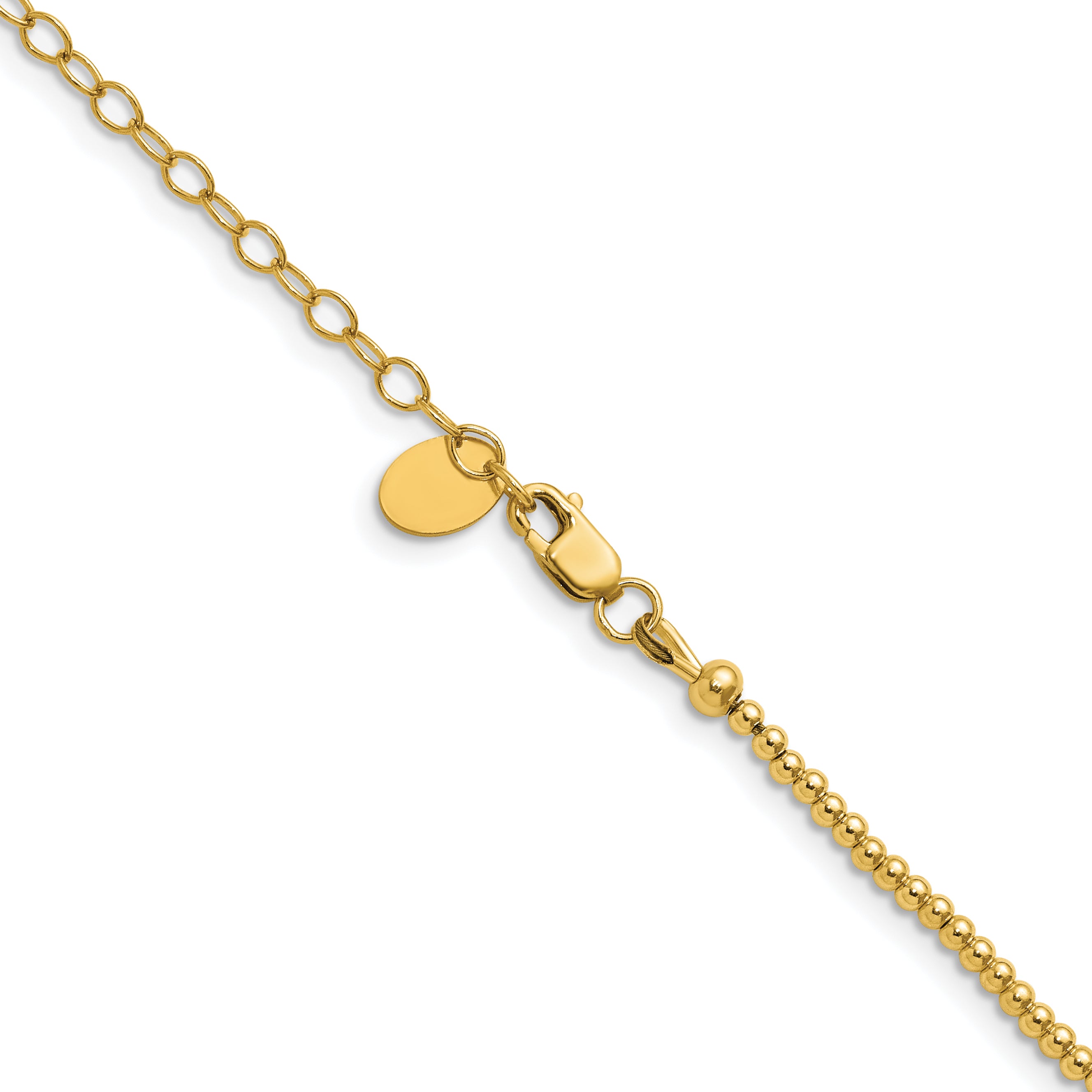 14K Gold Filled 2.0mm Beaded Necklace Secondary image