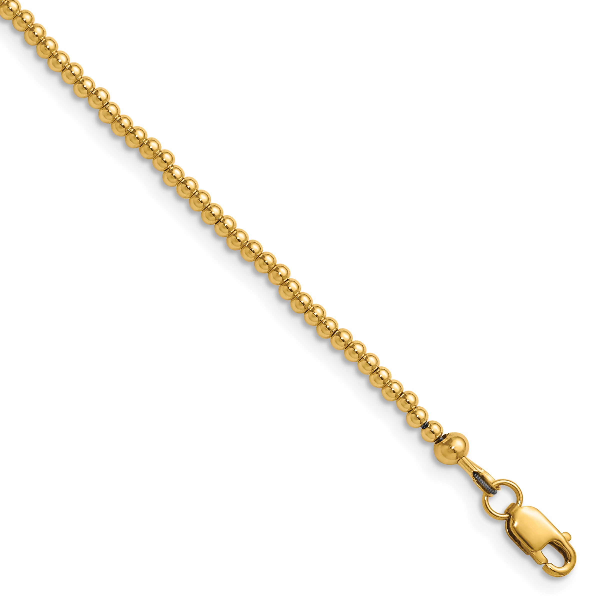 14K Gold Filled 2.0mm Beaded Necklace by Sophia Jewelers Main image