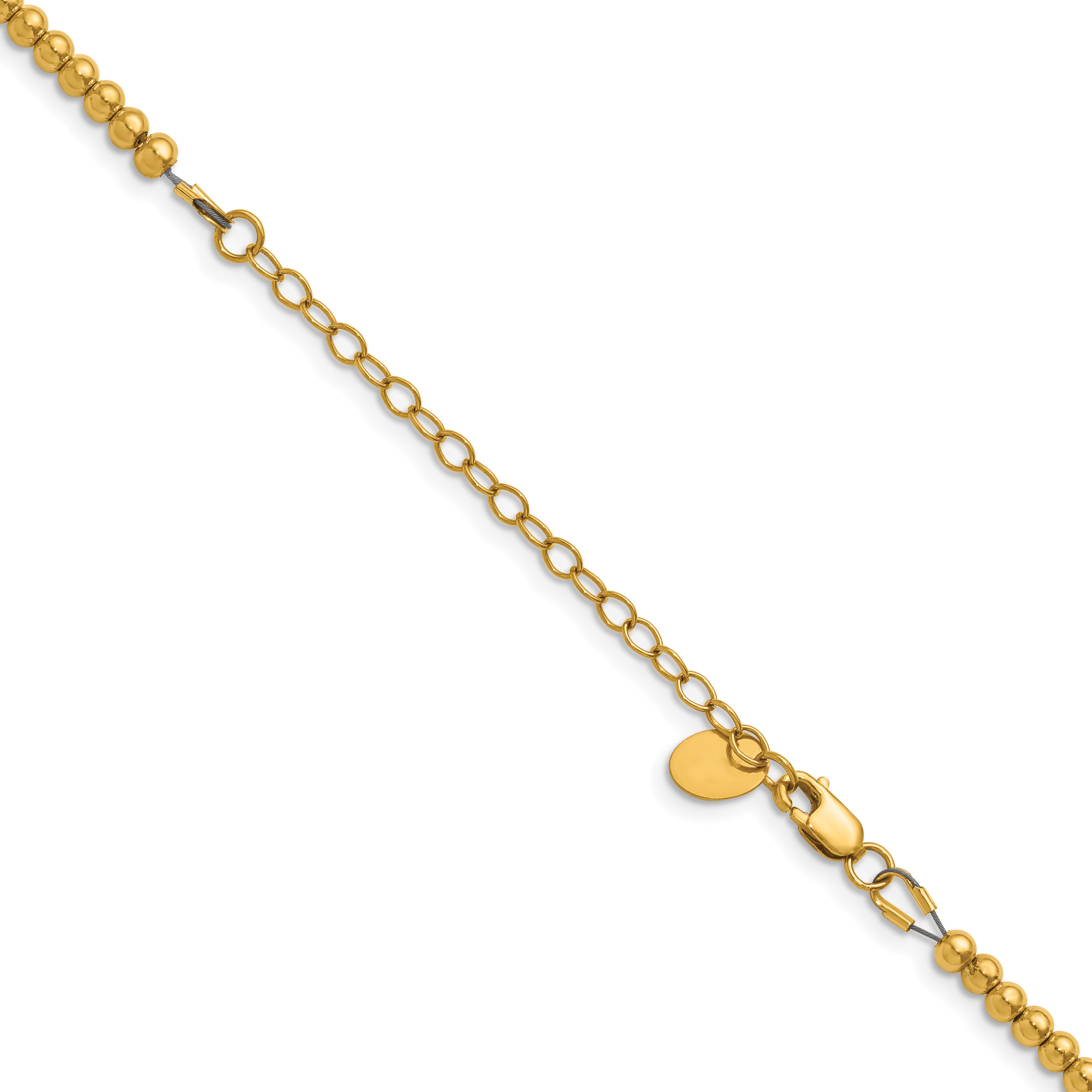 14K Gold Filled 3.0mm Beaded Necklace - view 2