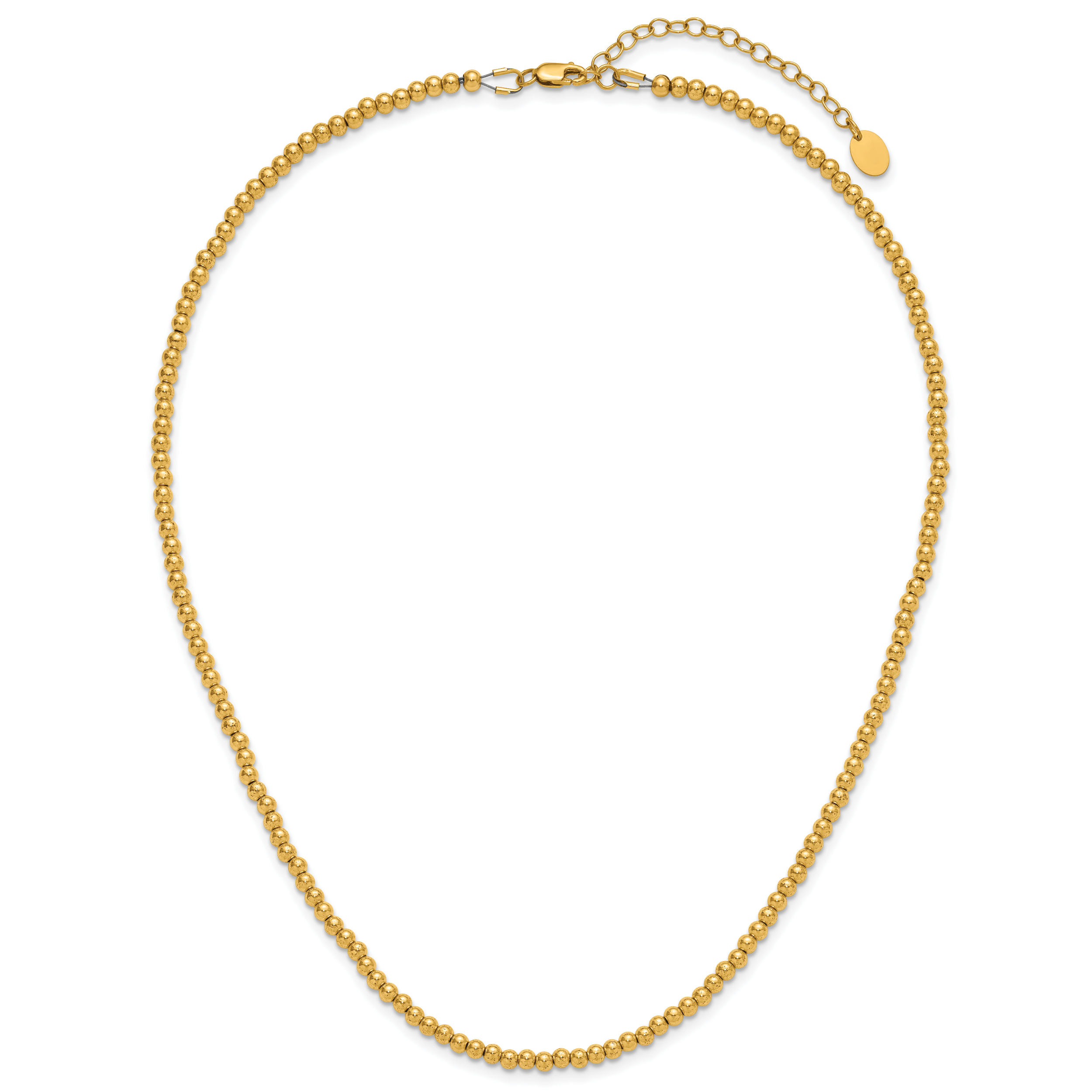 14K Gold Filled 3.0mm Beaded Necklace - view 4