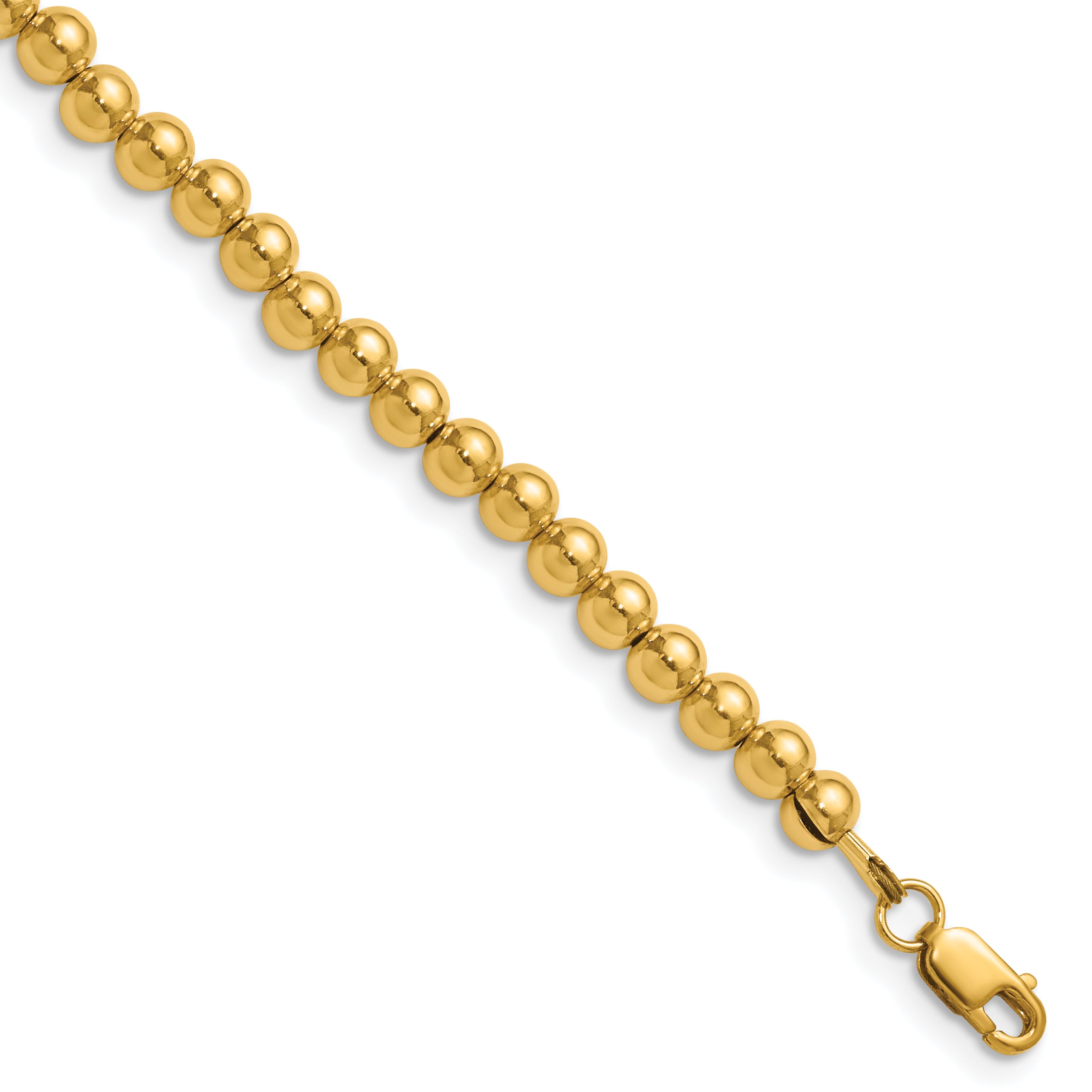 14K Gold Filled 4.0mm Beaded Necklace by Sophia Jewelers
