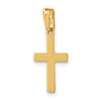 14K Gold Filled 10 x 16mm Flat Cross Pendant - view 4