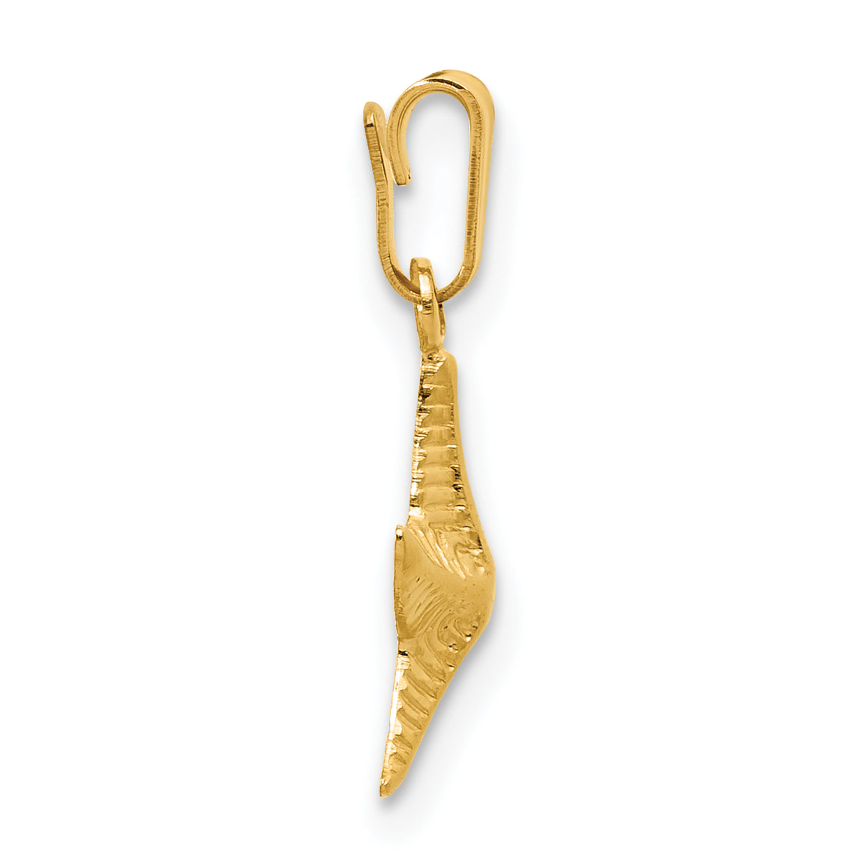 14K Gold Filled Textured Starfish Pendant Secondary image