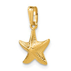 14K Gold Filled Textured Starfish Pendant - view 4