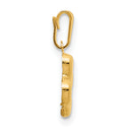 14K Gold Filled 10mm Pawprint Pendant - view 2