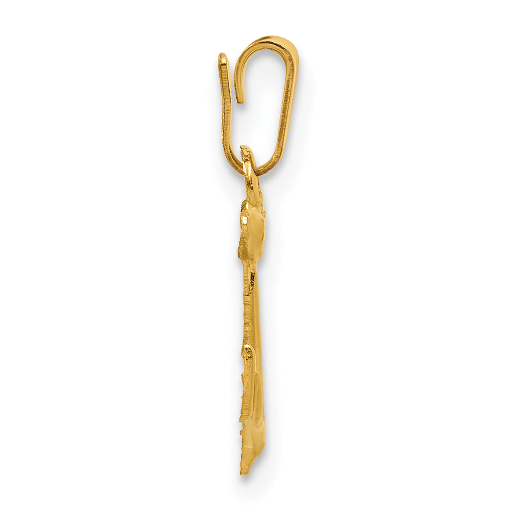 14K Gold Filled Anchor Pendant - view 2