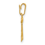 14K Gold Filled Anchor Pendant - view 2