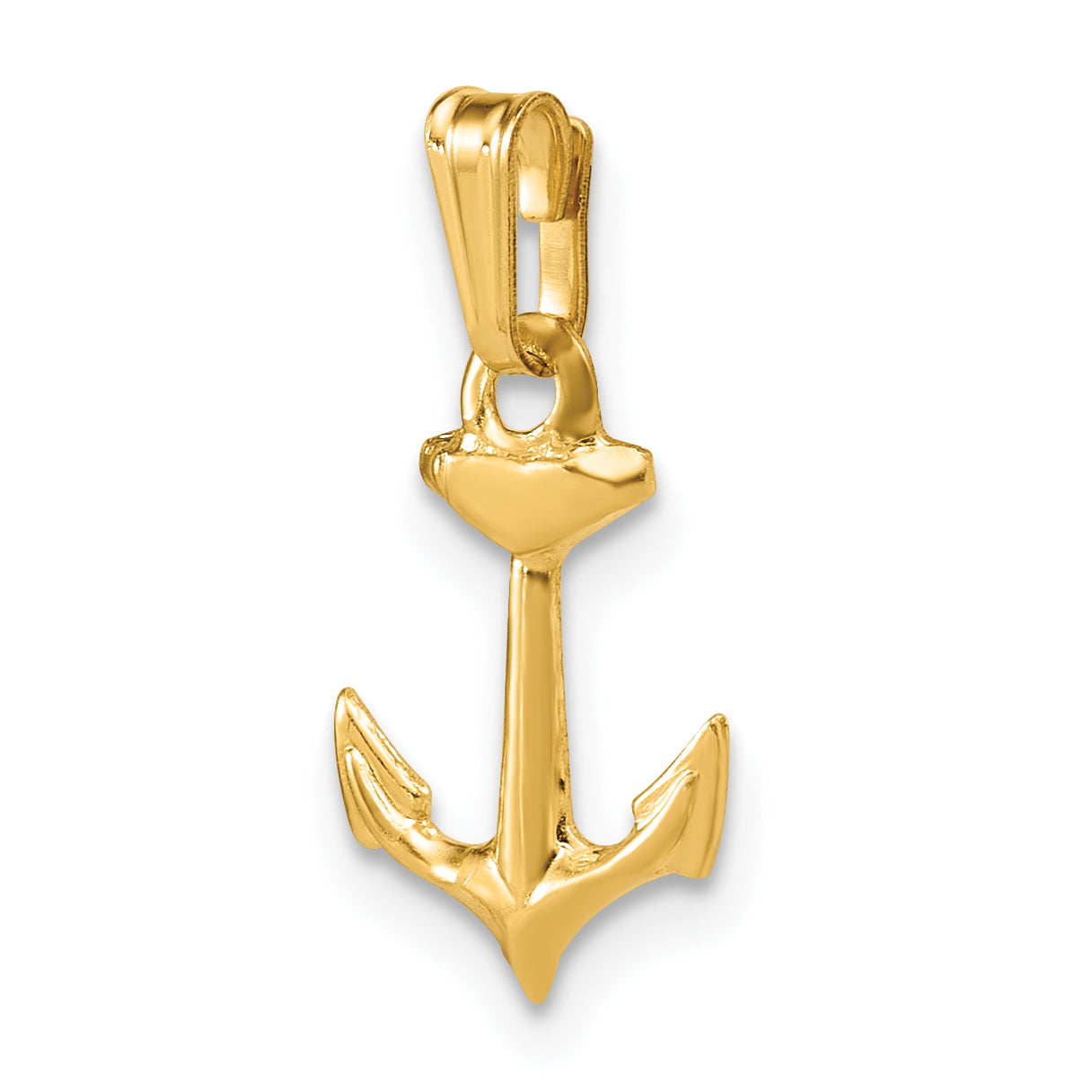 14K Gold Filled Anchor Pendant - view 4