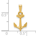 14K Gold Filled Anchor Pendant - view 5