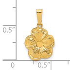 14K Gold Filled 11 x 12mm Flower Pendant - view 5