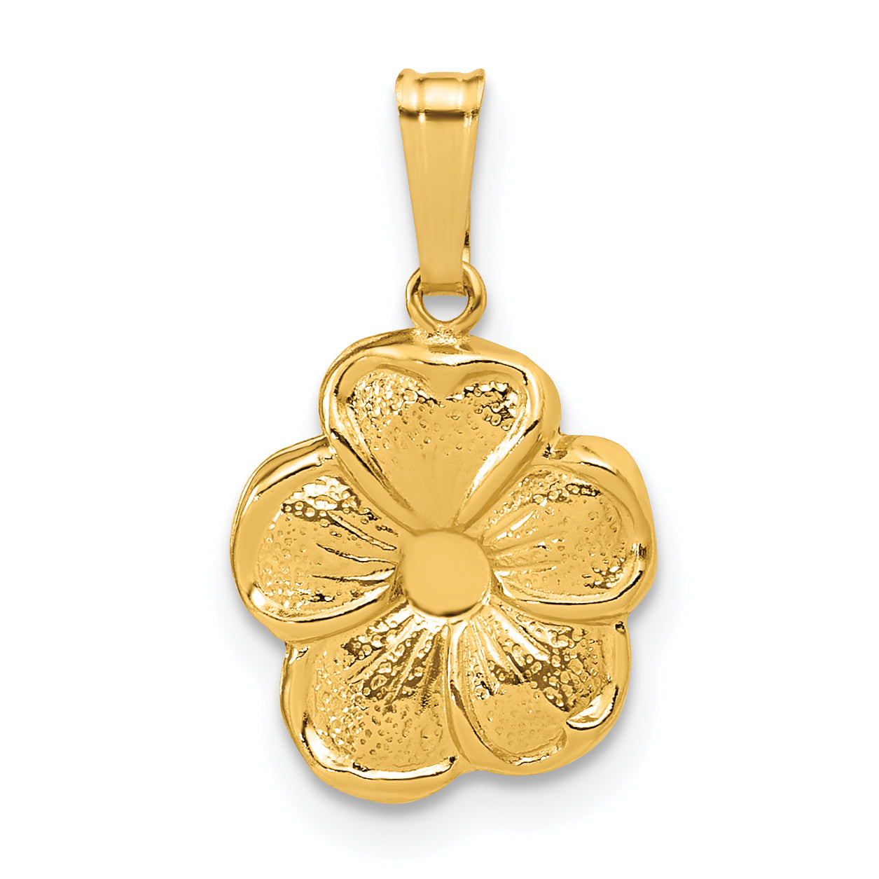 14K Gold Filled 11 x 12mm Flower Pendant by Sophia Jewelers