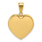 14/20 Gold Filled Polished 1/20 18mm Indented Heart Pendant