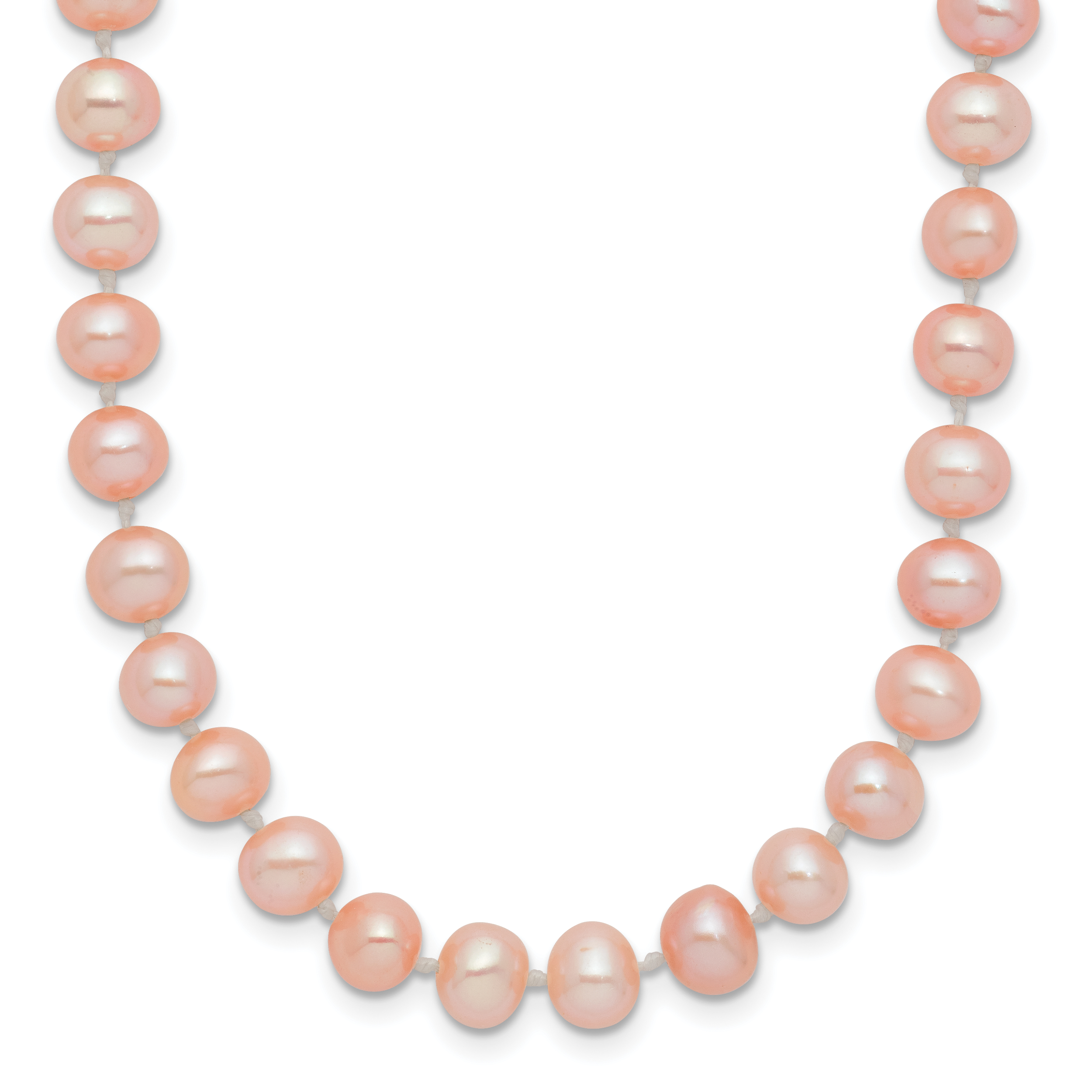 14K Gold Filled 5-6mm Pink Cultured Freshwater Pearl Necklace by Sophia Jewelers