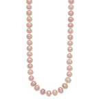 14K Gold Filled 6-7mm Pink Cultured Freshwater Pearl Necklace - view 2