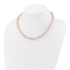 14K Gold Filled 6-7mm Pink Cultured Freshwater Pearl Necklace - view 3