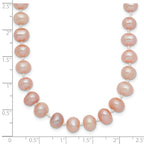14K Gold Filled 6-7mm Pink Cultured Freshwater Pearl Necklace - view 5