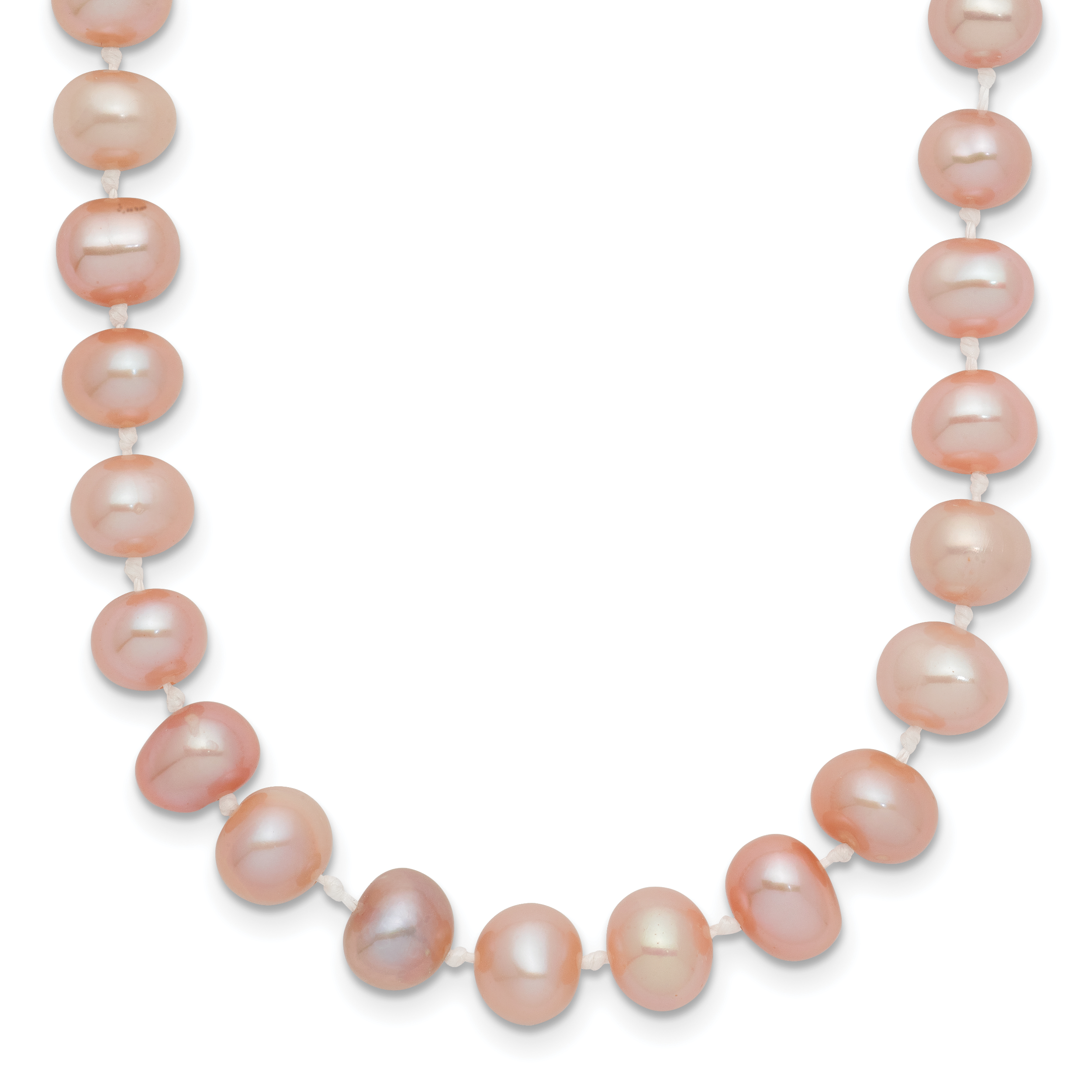 14K Gold Filled 6-7mm Pink Cultured Freshwater Pearl Necklace by Sophia Jewelers