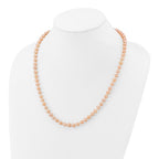 14K Gold Filled 6-7mm Pink Cultured Freshwater Pearl Necklace