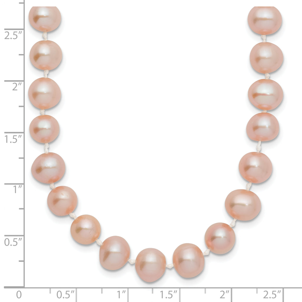 14K Gold Filled 7-8mm Pink Cultured Freshwater Pearl Necklace - view 5