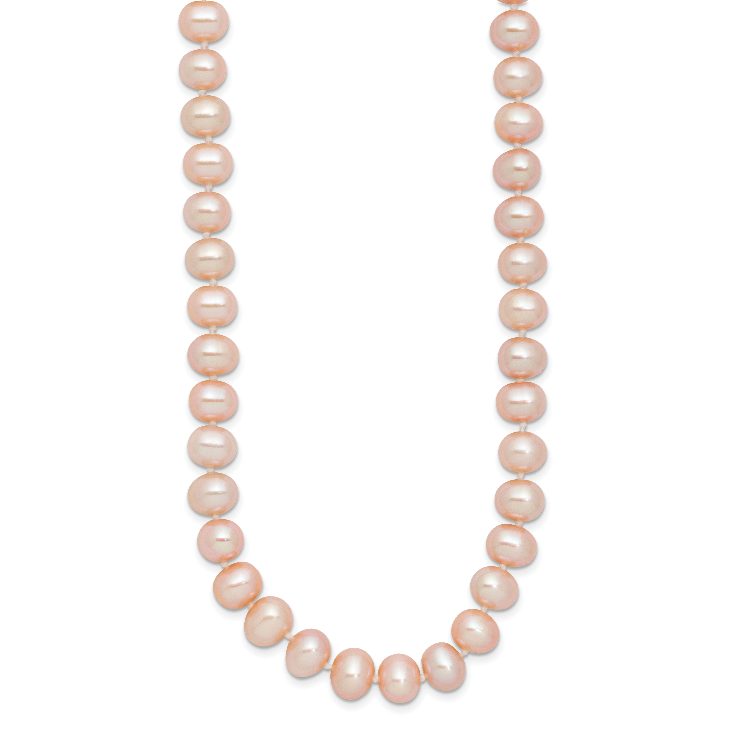 14K Gold Filled 7-8mm Pink Cultured Freshwater Pearl Necklace