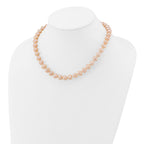 14K Gold Filled 8-9mm Pink Cultured Freshwater Pearl Necklace - view 3