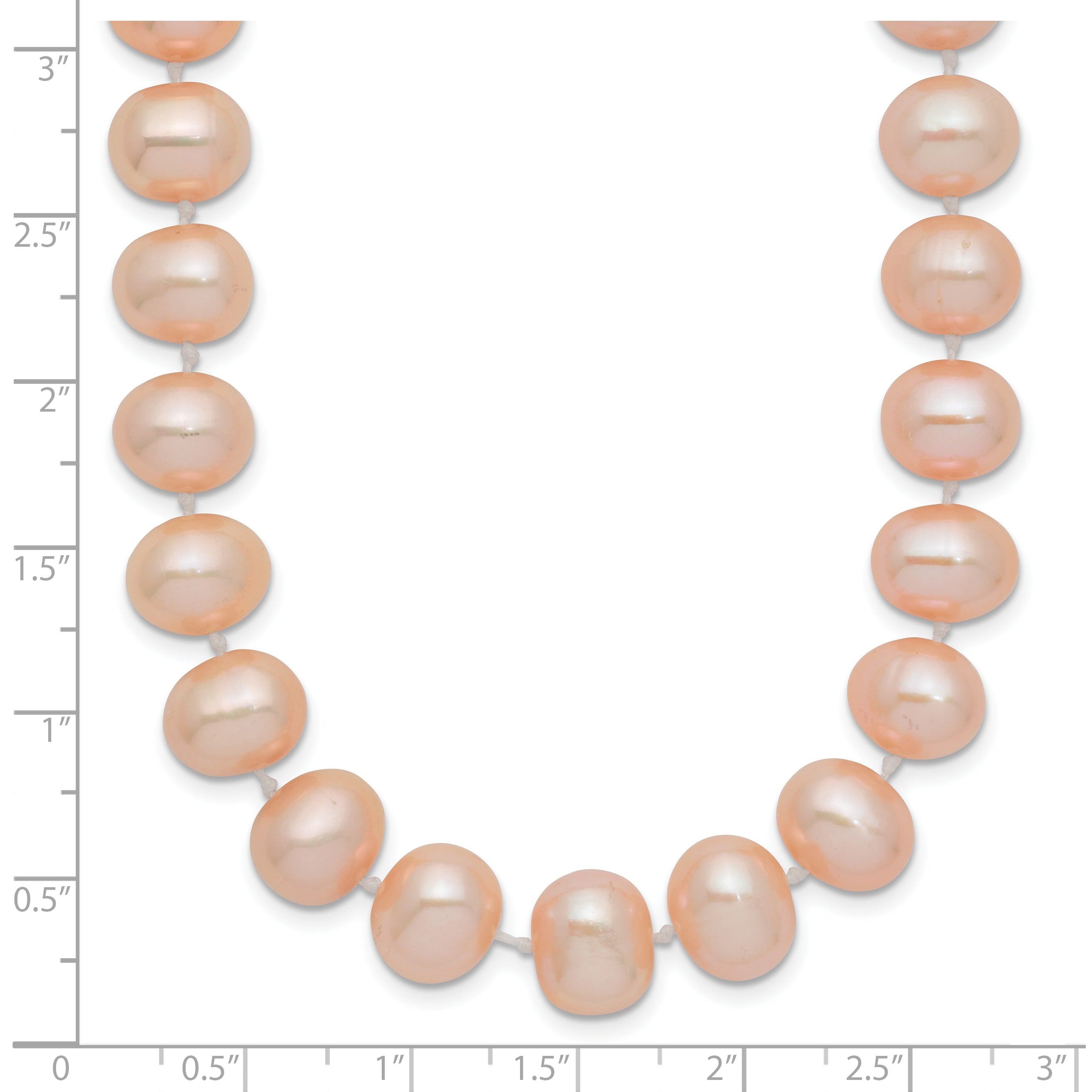 14K Gold Filled 8-9mm Pink Cultured Freshwater Pearl Necklace - view 5