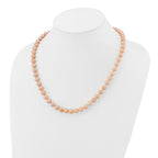 14K Gold Filled 8-9mm Pink Cultured Freshwater Pearl Necklace