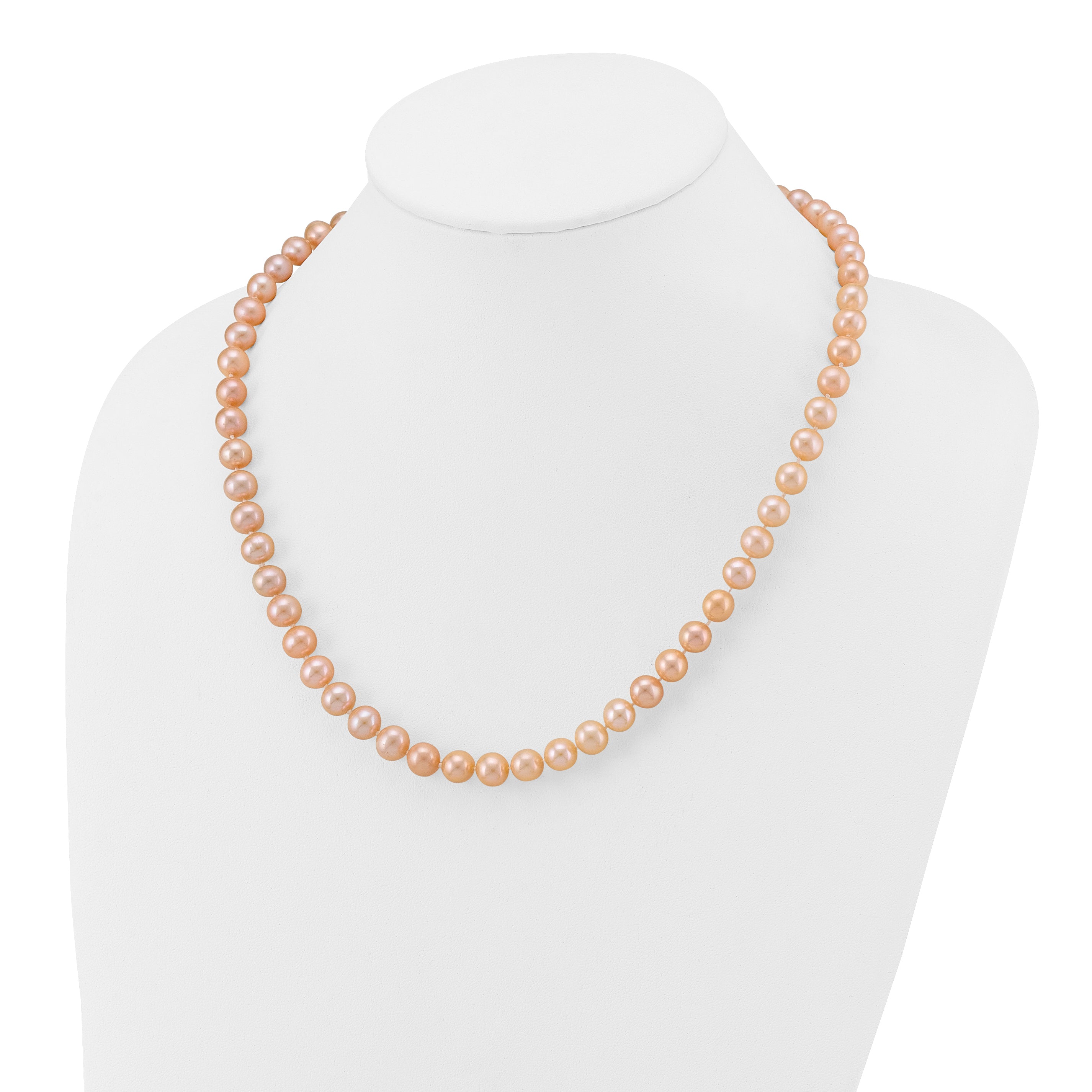 14K Gold Filled 8-9mm Pink Cultured Freshwater Pearl Necklace