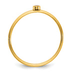 1/20 14K Gold Filled Light Purple CZ Bezel 1.0mm Stacking Ring
