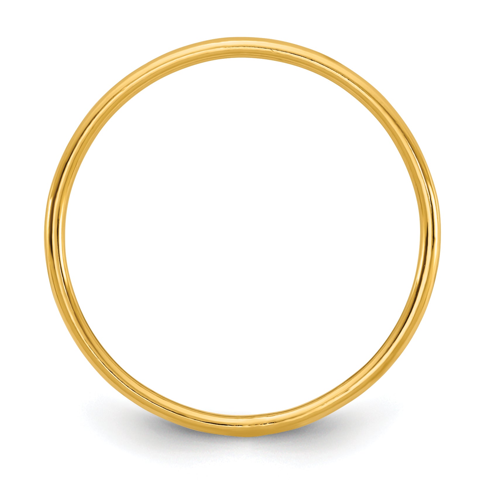 14K Gold Filled 1.0mm Plain Stacking Ring - view 2