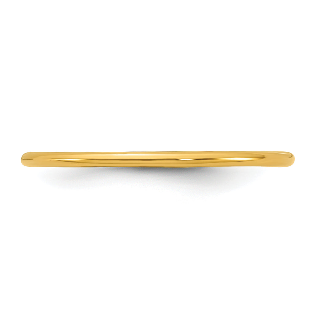 14K Gold Filled 1.0mm Plain Stacking Ring - view 3