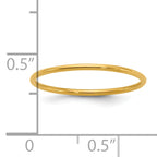 14K Gold Filled 1.0mm Plain Stacking Ring - view 4