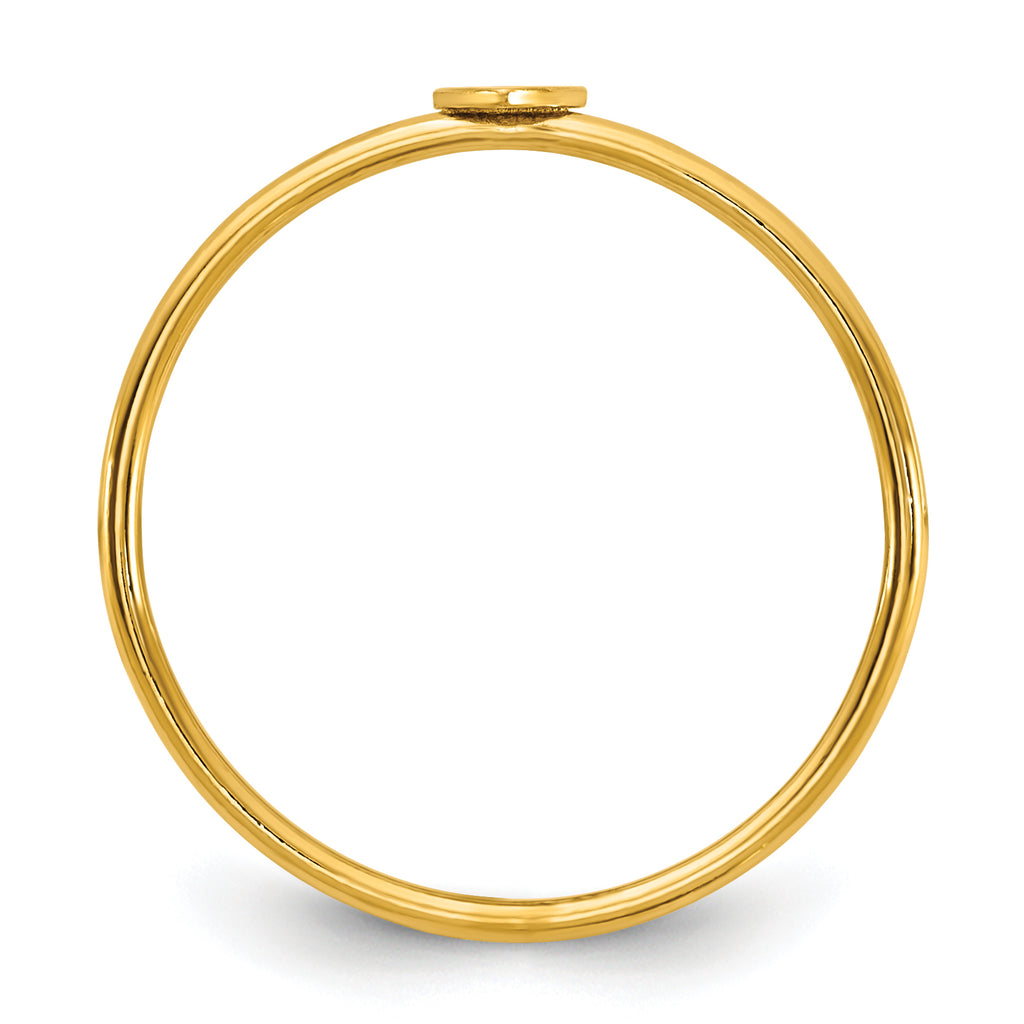 1/20 14K Gold Filled Heart 1.0mm Stacking Ring