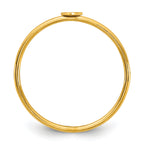 1/20 14K Gold Filled Heart 1.0mm Stacking Ring