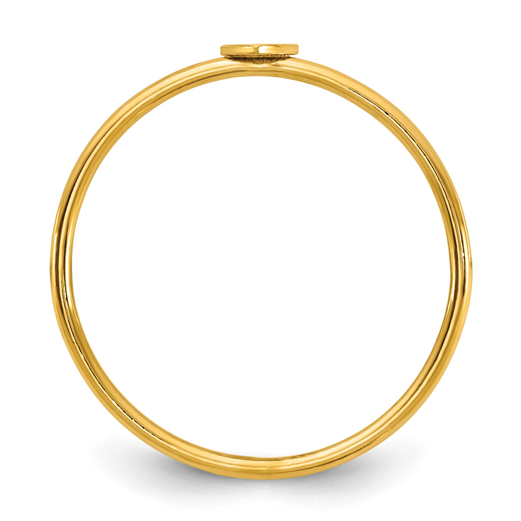 1/20 14K Gold Filled Heart 1.0mm Stacking Ring