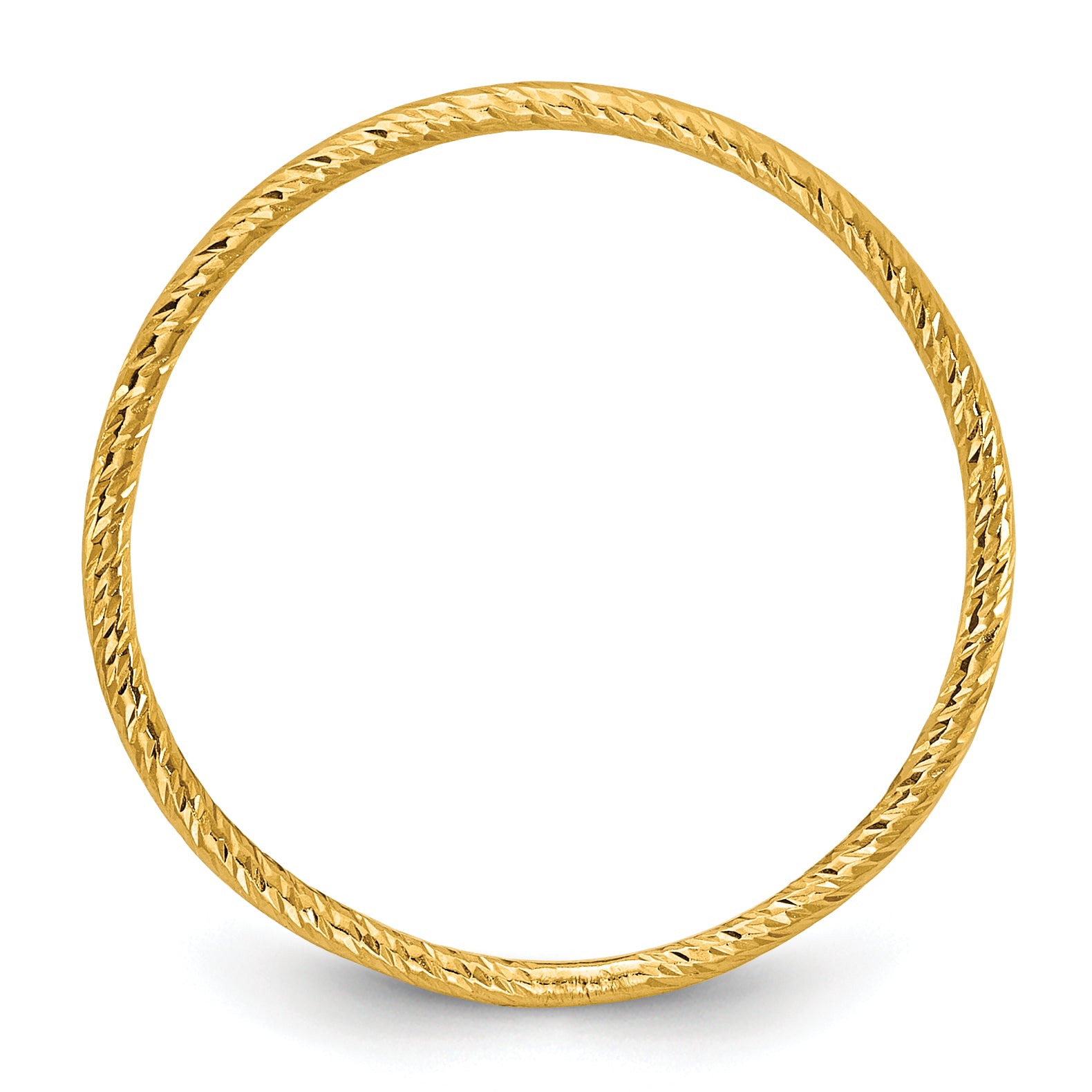 14K Gold Filled 1.0mm Sparkle Stacking Ring - view 2